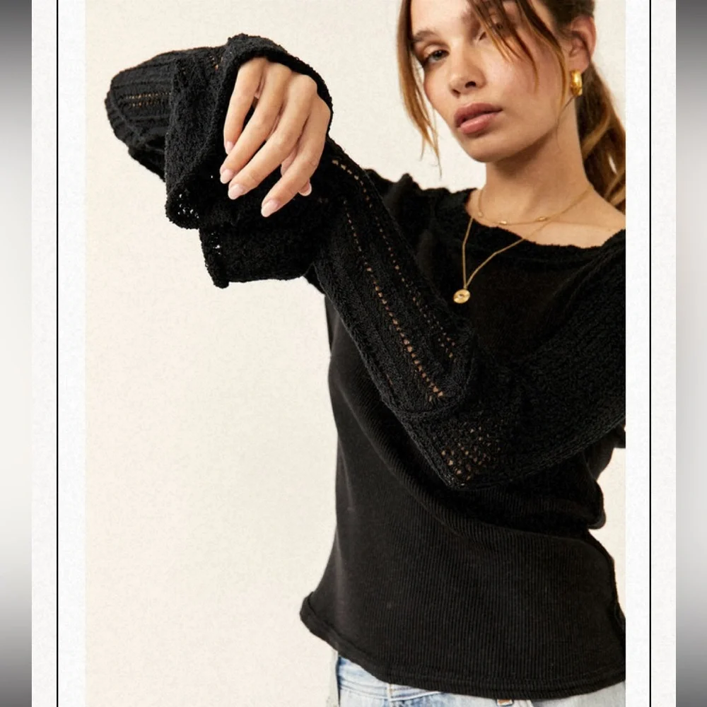 Free people Cuffing Season Top